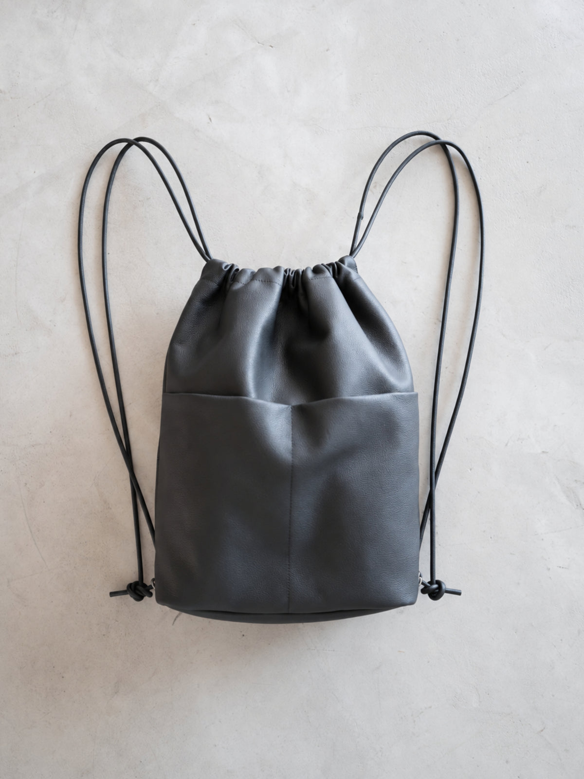 レザー2WAY ドローストリングバックパック/LEATHER 2-WAY DRAWSTRING BACKPACK
