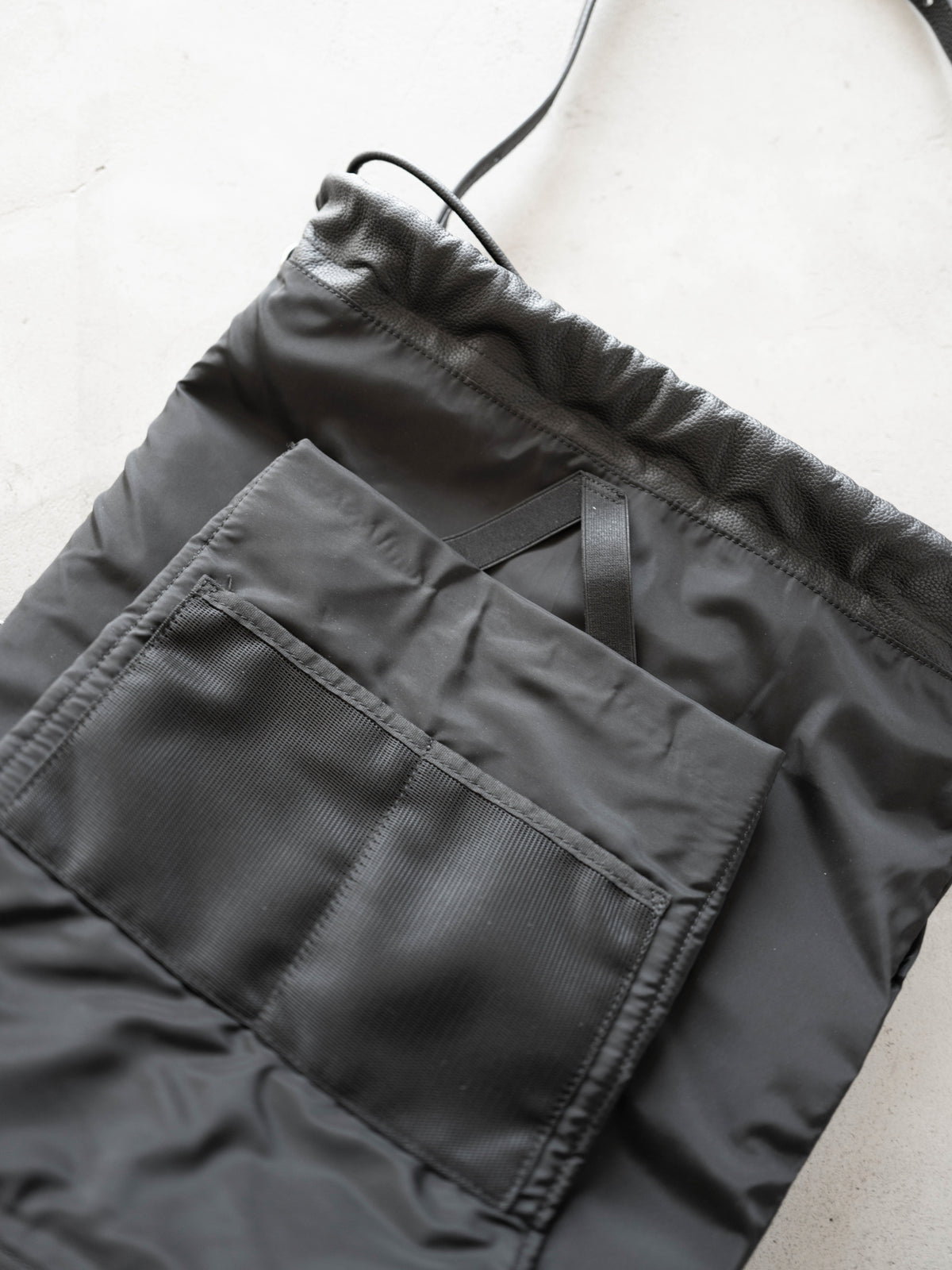 レザー2WAY ドローストリングバックパック/LEATHER 2-WAY DRAWSTRING BACKPACK