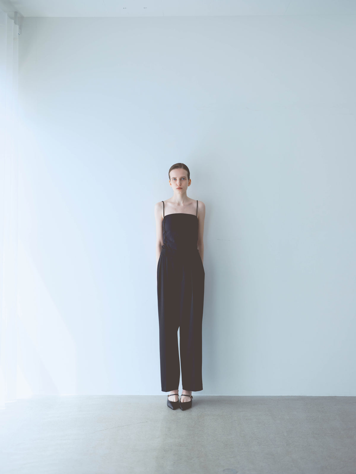ウォッシャブルサスペンダーパンツ(BLACK) 𝖶𝖺𝗌𝗁𝖺𝖻𝗅𝖾 𝖲𝗎𝗌𝗉𝖾𝗇𝖽𝖾𝗋 𝖯𝖺𝗇𝗍𝗌