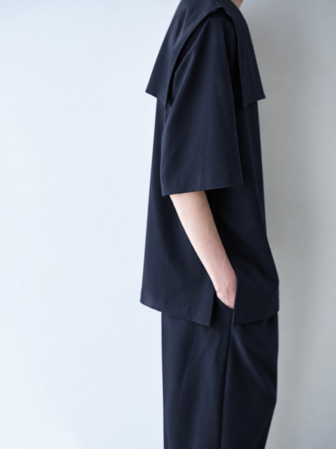 ウォッシャブル𝟤𝖶𝖠𝖸ブラウス(NAVY) 𝖶𝖺𝗌𝗁𝖺𝖻𝗅𝖾 𝟤-𝖶𝖺𝗒 𝖡𝗅𝗈𝗎𝗌𝖾