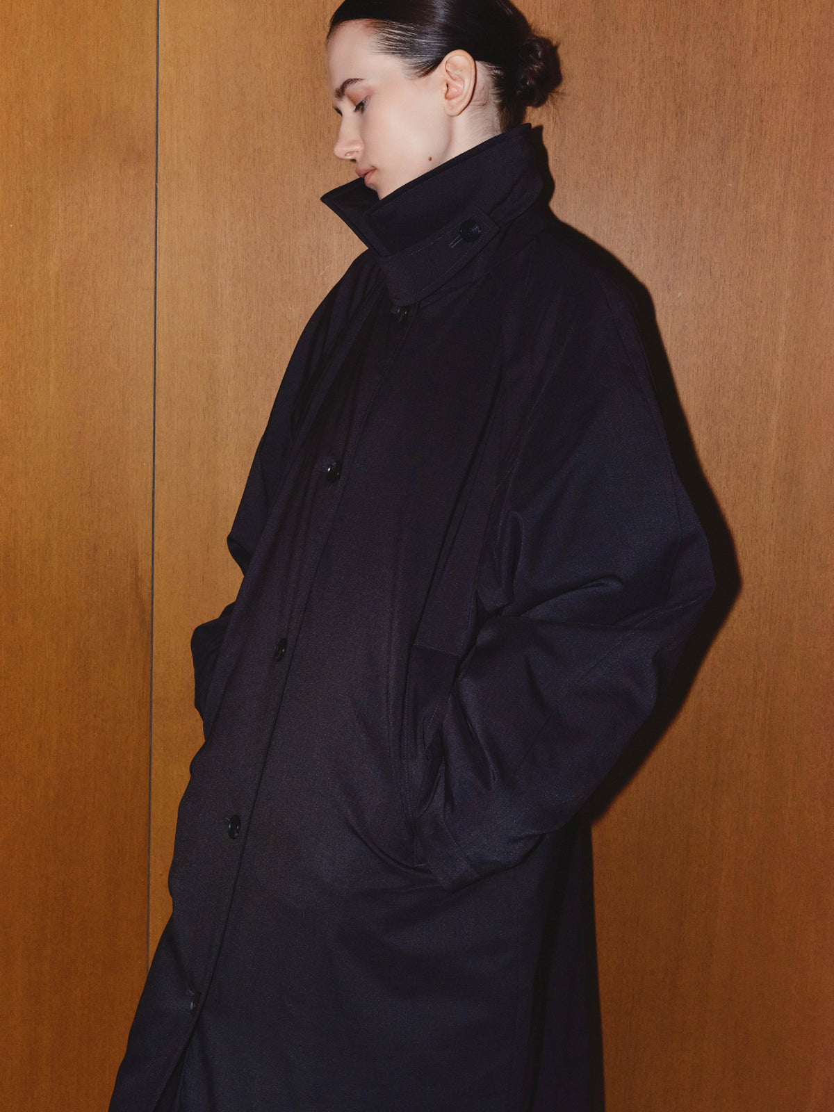 ラグランロングダウンコート／ RAGLAN LONG DOWN COAT