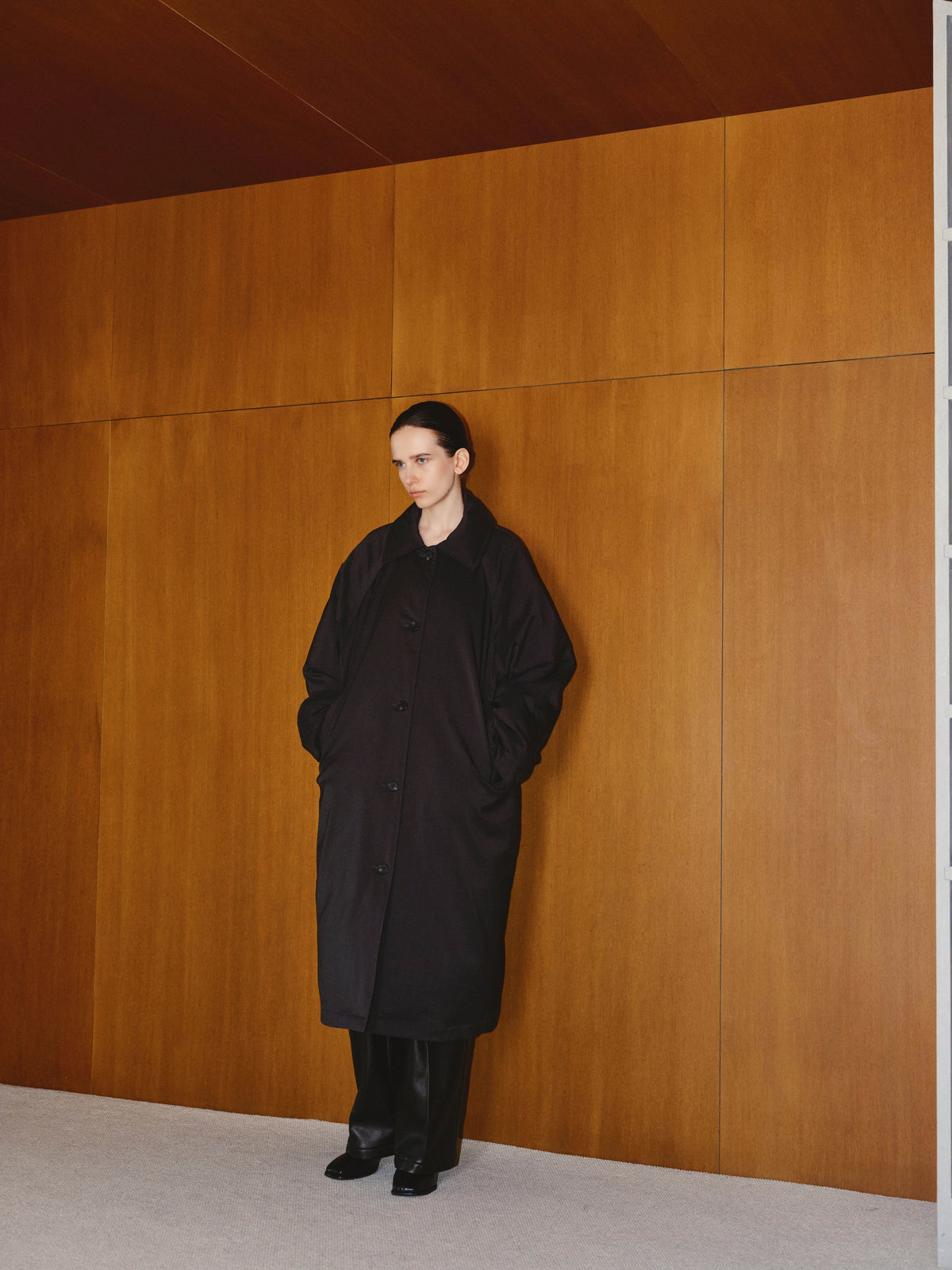 ラグランロングダウンコート／ RAGLAN LONG DOWN COAT