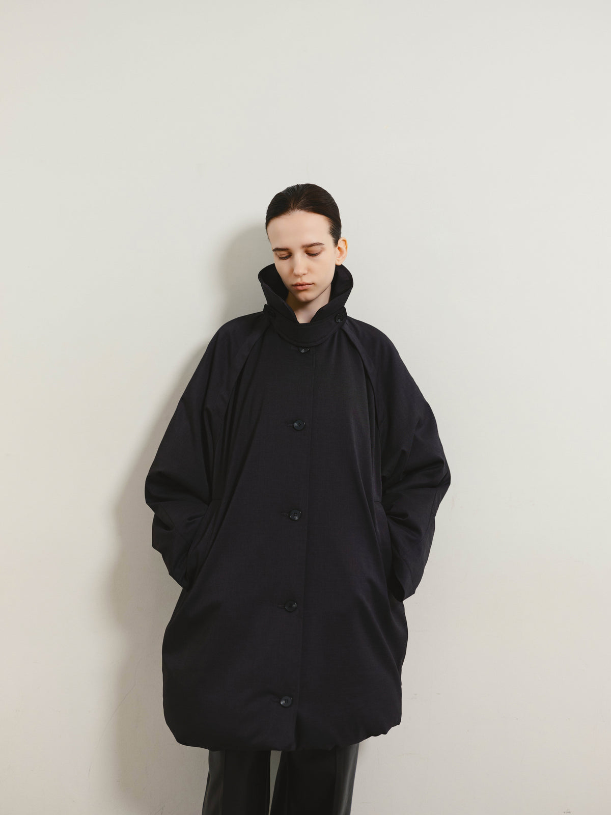ラグランロングダウンコート／ RAGLAN LONG DOWN COAT